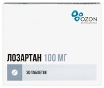 Лозартан, таблетки покрытые пленочной оболочкой 100 мг 30 шт